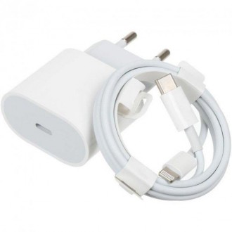  Мережевий зарядний пристрій USB-C iPhone12 20W 20W 2в1 Original (в коробці) - б. . фото 8