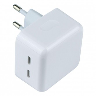  Мережевий зарядний пристрій для iPhone 35W USB-C+C ORIGINAL в коробці дозволяє . . фото 5