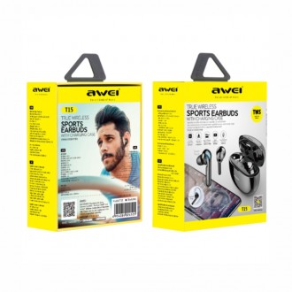  Навушники AWEI T15P TWS Bluetooth із цифровим РК-дисплеєм - це ваша найкраща оп. . фото 2