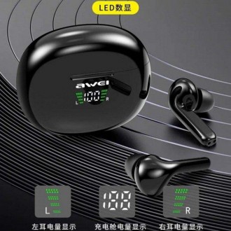  Навушники AWEI T15P TWS Bluetooth із цифровим РК-дисплеєм - це ваша найкраща оп. . фото 7