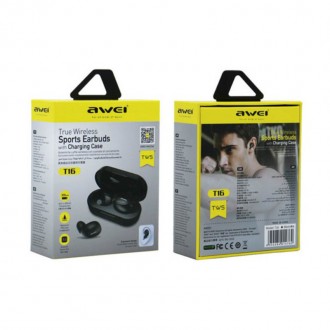  Навушники Bluetooth TWS Awei T16 – це сучасна, стильна та зручна спортивна гарн. . фото 2