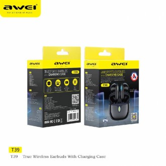  Бездротові навушники Awei T39 TWS: сучасний стиль і якість звуку
 Сучасний диза. . фото 2