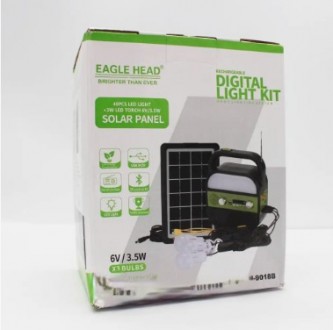 
Аккумуляторный фонарь Digital Light Kit WXH-9018B с солнечной панелью является . . фото 9