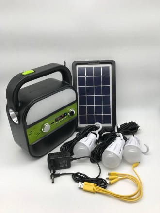 
Аккумуляторный фонарь Digital Light Kit WXH-9018B с солнечной панелью является . . фото 2