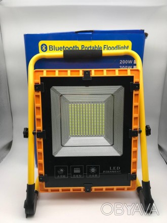 Solar charging portable Floodlight Battery 15000 MAH + Bluetooht (99672). . фото 1