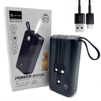 УМБ зарядний Power Bank Lenyes PX398 30000mAh — це компактний портативний зарядн. . фото 2