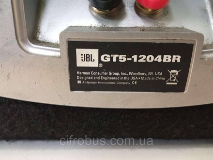 GT5-1204BR от американской компании JBL — это корпусный сабвуфер с фазоинверторо. . фото 6