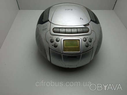 Кассетная магнитола c CD-проигрывателем; однополосная акустика; однокассетная де. . фото 1
