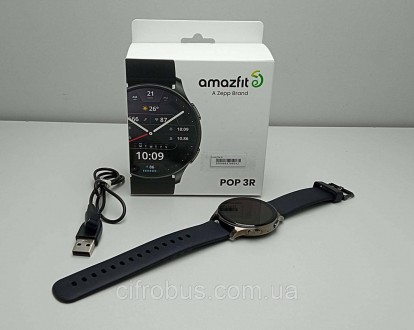 Amazfit Pop 3R мають круглий металевий дизайн, 1.43-дюймовий дисплей AMOLED з ро. . фото 2