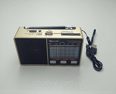 Радиоприёмник GOLON RX-8866-Black. Радиоприемник автономный и мобильный. питаетс. . фото 3