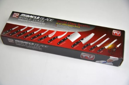 Набір професійних кухонних ножів Miracle Blade 13 штук приладів-Набір сталевих н. . фото 9