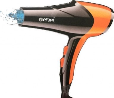 Профессиональный фен для сушки волос GEMEI GM-1766
Функциональный и удобный фен . . фото 3