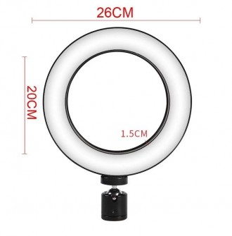 Кольцевая светодиодная Led лампа Ring для блогера / селфи / фотографа / визажист. . фото 5