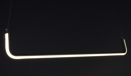 LED люстра з чорним каркасом. Мінімальна висота 20 см, максимальна висота 150 см. . фото 9