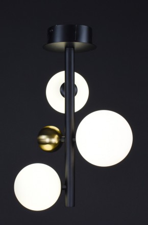 Стельова люстра, каркас металевий, скляні плафони діаметром 10 і 12 см, патрон G. . фото 3