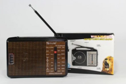 Радиоприемник Golon RX-608ACW AM/FM/TV/SW1-2 5-ти волновой 
GOLON RX-608ACW ради. . фото 3