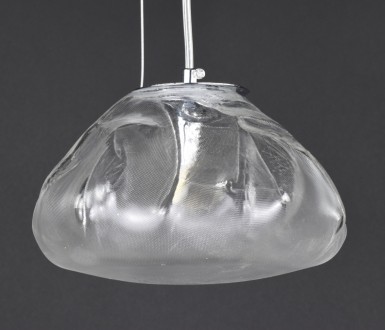 Підвісний світильник у формі хмаринки, плафон скляний 12х20 см, патрон G9, регул. . фото 6