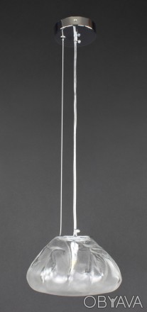 Підвісний світильник у формі хмаринки, плафон скляний 12х20 см, патрон G9, регул. . фото 1