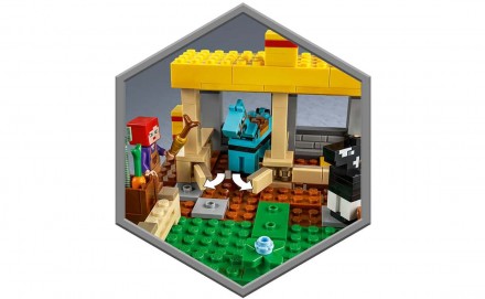Набор 21171 "Конюшня" из серии LEGO Minecraft расскажет вам о содержании благоро. . фото 8