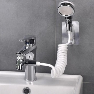 Душевая система на умывальник с турмалином modified faucet with external shower . . фото 2