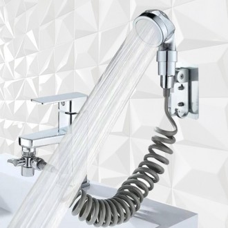 Душевая система на умывальник с турмалином modified faucet with external shower . . фото 4