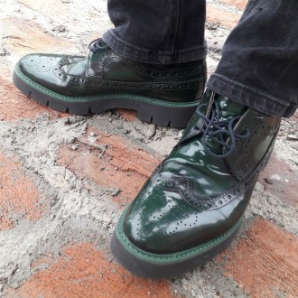 Стильные мужские ботинки черевики осенние осіння обувь взуття кожаные шкіряні 43. . фото 8
