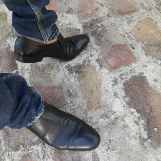 Стильные мужские туфли туфлі черевики обувь взуття кожаные шкіряні 43-43.5 разме. . фото 3