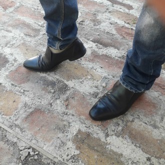 Стильные мужские туфли туфлі черевики обувь взуття кожаные шкіряні 43-43.5 разме. . фото 5