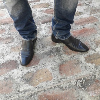 Стильные мужские туфли туфлі черевики обувь взуття кожаные шкіряні 43-43.5 разме. . фото 4