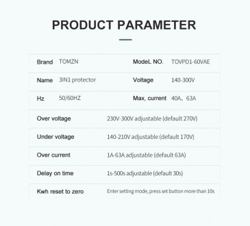 Стабилизатор напряжения фирмы Tomzn в щитовую автомат 60а. Лицензионный Китай.
З. . фото 9