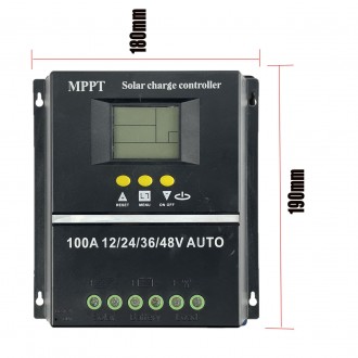 Контроллер заряду KLD mppt 100a 12v 24v 36v 48v до 100 вольт. Модель SY-SLCD-100. . фото 3