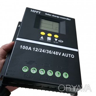 Контроллер заряду KLD mppt 100a 12v 24v 36v 48v до 100 вольт. Модель SY-SLCD-100. . фото 1