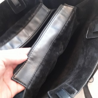 Стильные женская мужская сумка кожаная сумочка черная.
Материал: кожа. Подкладка. . фото 6