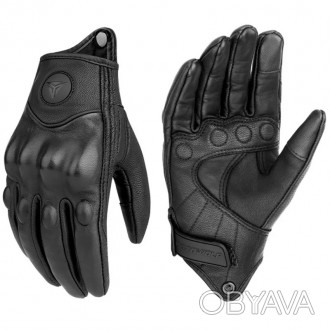 Кожаные мотоперчатки перчатки защитные для езды на мотоцикле велосипеде
Фирменны. . фото 1