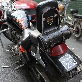 Сумка Mjmoto на раму мотоцикла мотосумка.
Цвет черный, под крокодильячу кожу. Об. . фото 8
