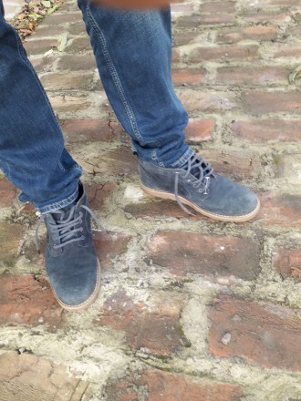 Мужские замшевые ботинки осенние обувь кожаные 43 
Материал: кожа замш. Коженная. . фото 5