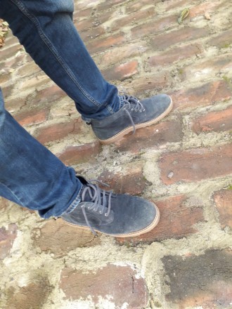 Мужские замшевые ботинки осенние обувь кожаные 43 
Материал: кожа замш. Коженная. . фото 8