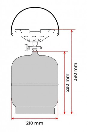 Газовый баллон с горелкой INTERTOOL GS-0008 - это надежный помощник для всех, кт. . фото 6