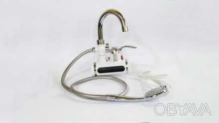 Проточный кран-водонагреватель с электро-датчиком с душем Instant electric heati. . фото 1