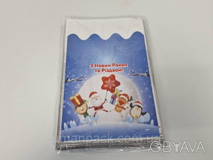 Фольгированый пакет "Новый Год" Пакеты предназначены для расфасовки конфет, шоко. . фото 1