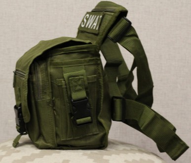 Сумка тактическая набедренная SWAT ― Удобная сумка с возможностью ношения как на. . фото 9