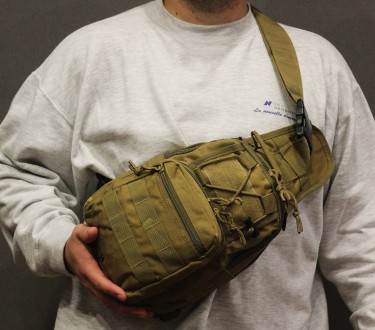 Сумка штурмовая тактическая ― сумка через плечо. Прочная и портативная, идеально. . фото 4