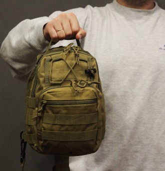 Сумка штурмовая тактическая ― сумка через плечо. Прочная и портативная, идеально. . фото 7