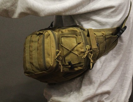 Сумка штурмовая тактическая ― сумка через плечо. Прочная и портативная, идеально. . фото 3