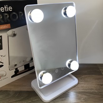 Описание Компактное зеркало с подсветкой для макияжа MCH Cosmetie Mirror 360 Rot. . фото 6
