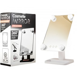 Описание Компактное зеркало с подсветкой для макияжа MCH Cosmetie Mirror 360 Rot. . фото 2