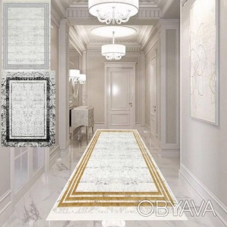 Дорожка ковровая в коридор и прихожую 80×300 см серый мрамор REFORM CARPET Trend