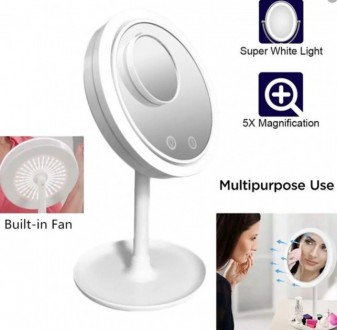 Зеркало с подсветкой и вентилятором Beauty Breeze Mirror. Николаев. фото 1 Зеркало с подсветкой и вентилятором Beauty Breeze Mirror. Николаев. фото 1