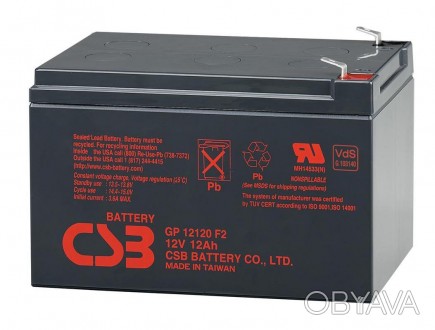 
	Аккумуляторная батарея CSB GP12120F2 - правильная батарея для твоих устройств.. . фото 1