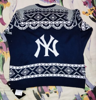 Стильный свитер Klew MLB New York Yankees, размер-XL, длина-73см, под мышками-60. . фото 6